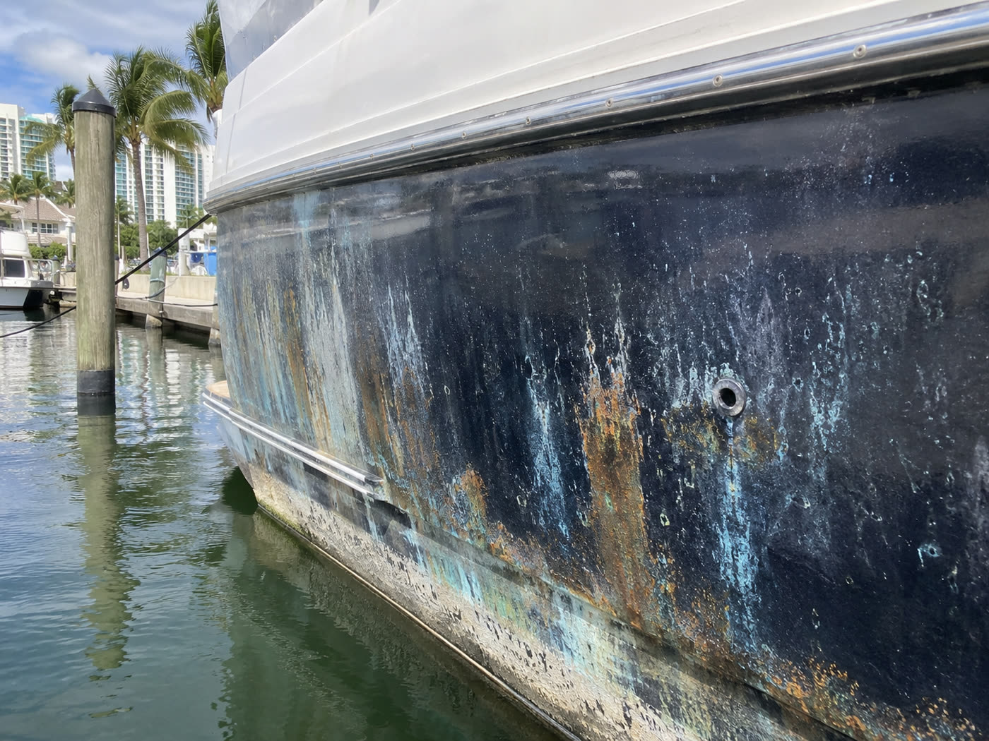 Hull oxidation correction before